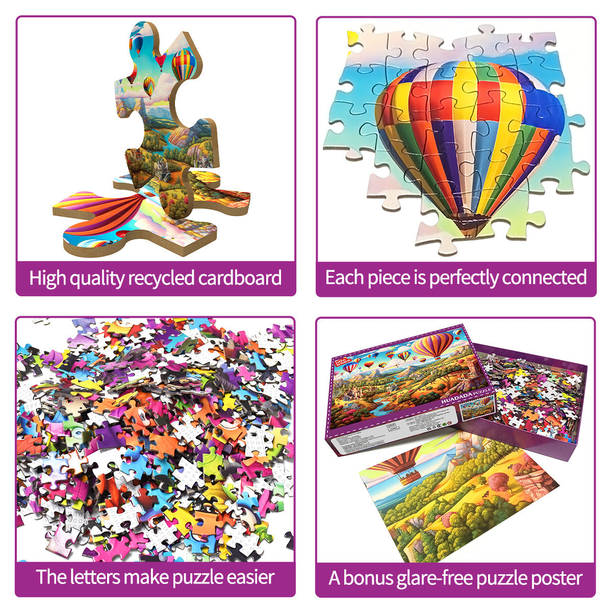 1000-Piece Hot Air Balloon Adventure Jigsaw Puzzle for Adults | High Difficulty | Stunning Scenery | Relaxation & Focus