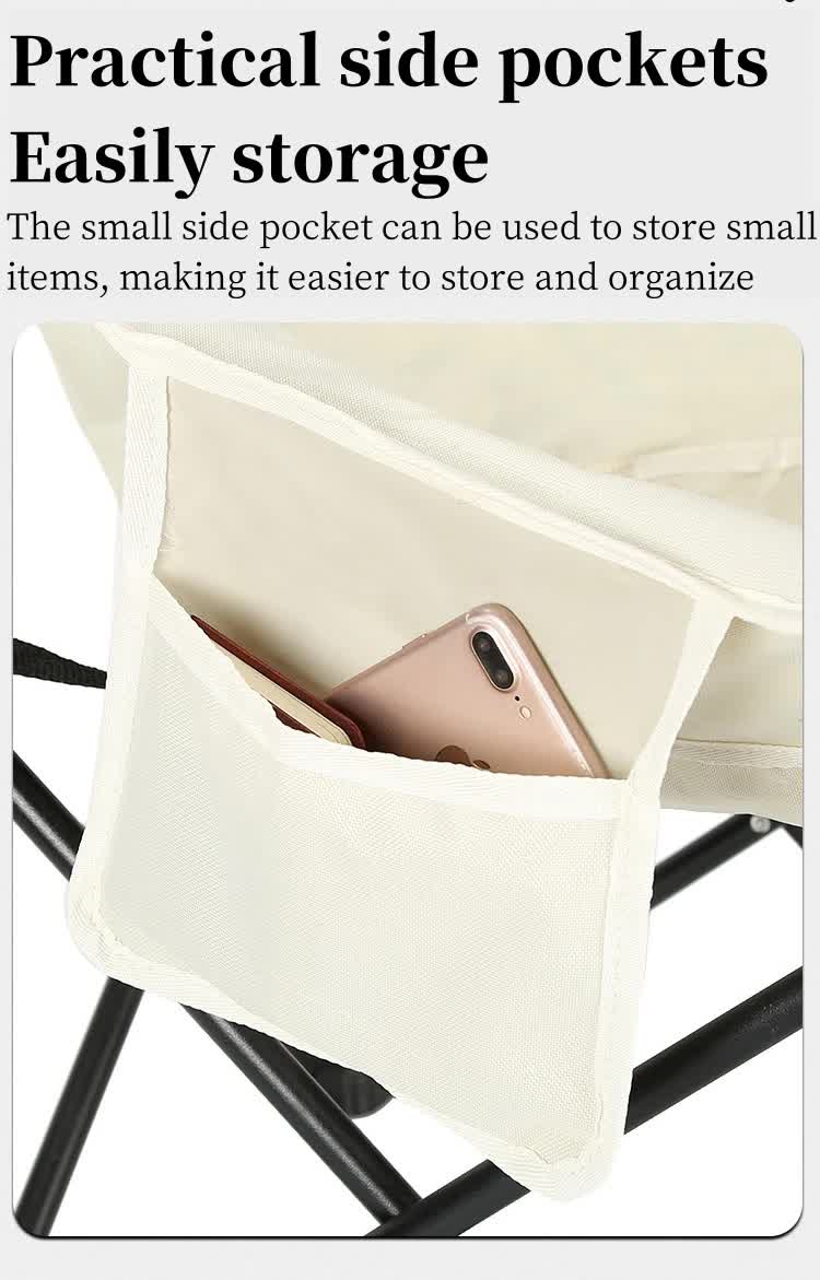 Green Outdoor Folding Camping Chair | Lightweight Portable Lounge, Beach, Fishing & Picnic Seat