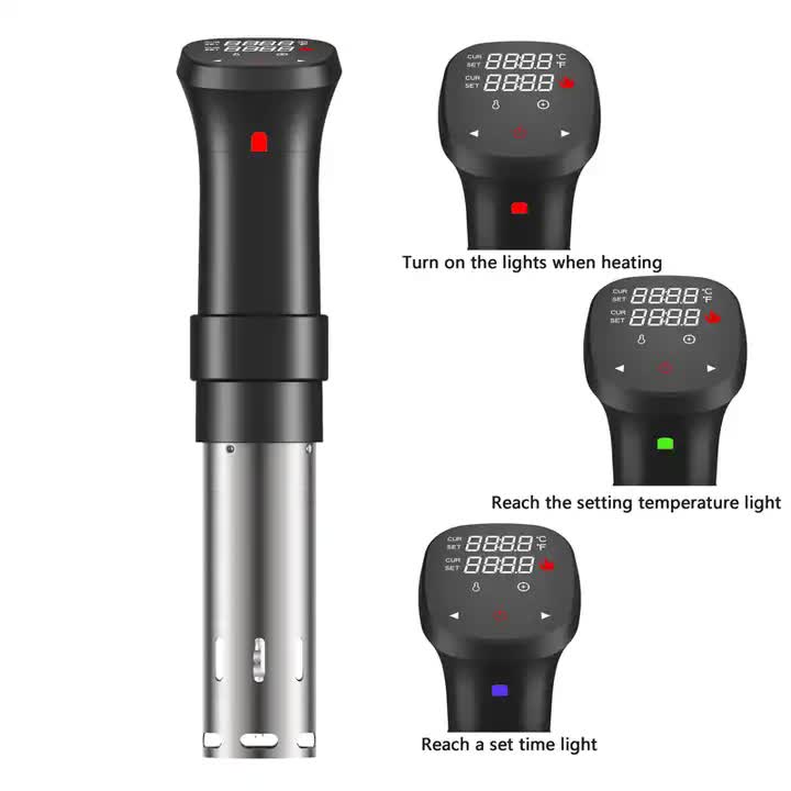 Sous Vide Precision Cooker | Low-Temperature Slow Cooker, 1100W Accurate Temperature Control, Includes Recipe for Perfect Steak