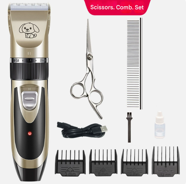 Silent Pet Hair Clipper | Electric Grooming Clippers for Dogs & Cats | Quiet Operation