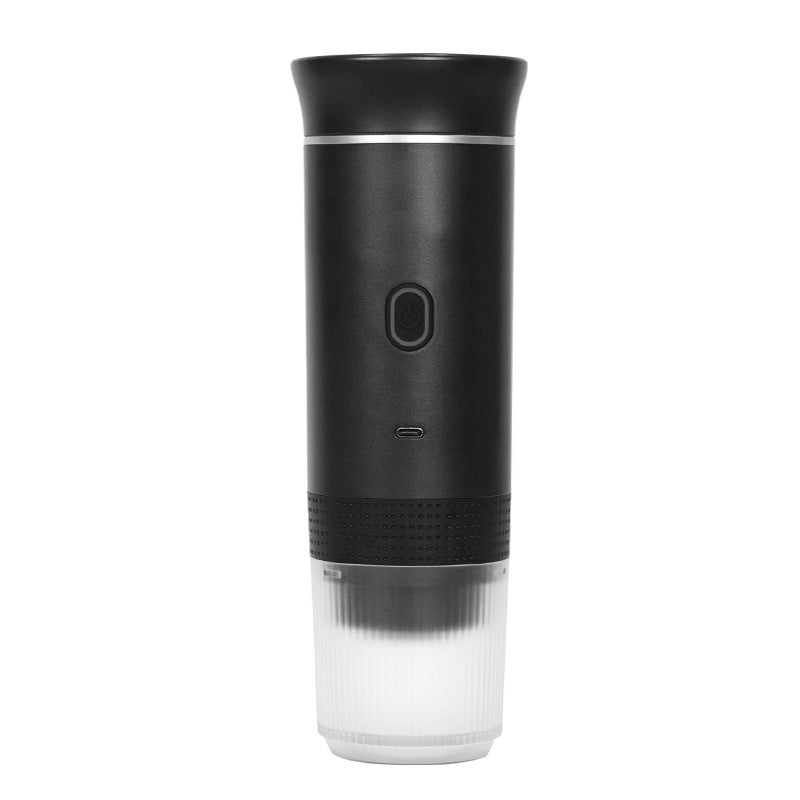 Black Portable Espresso Coffee Machine | Universal 3-in-1 Capsule, Coffee Powder, & Espresso Maker