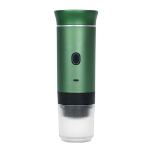 Green Portable Espresso Coffee Machine | Universal 3-in-1 Capsule, Coffee Powder & Espresso Maker