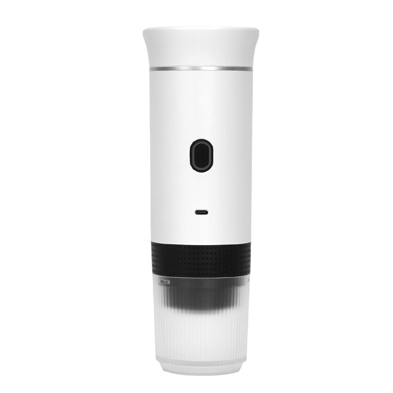 White Portable Espresso Coffee Machine | Universal 3-in-1 Capsule, Coffee Powder & Espresso Maker
