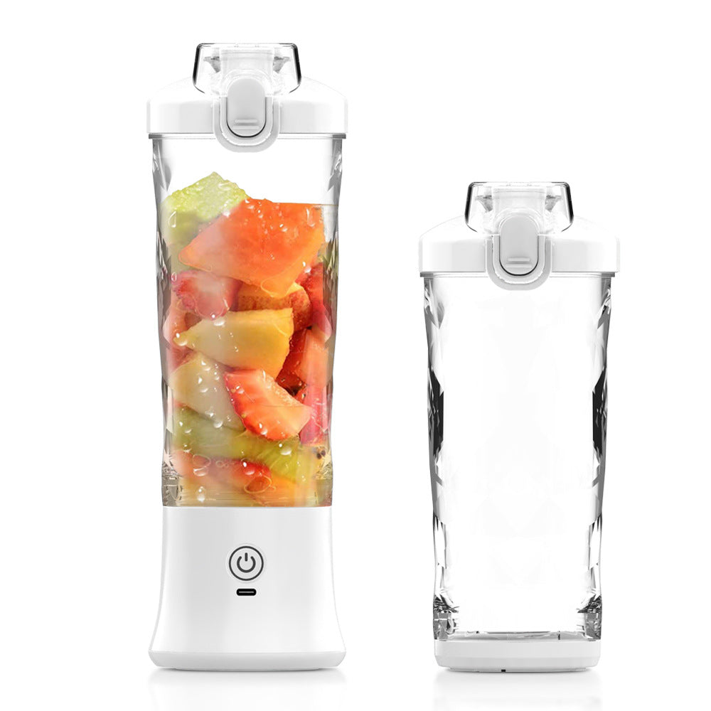 Juicer Cup | 600ml | Rechargeable | Ice Crushing & Fruit Blending | Large Capacity | White