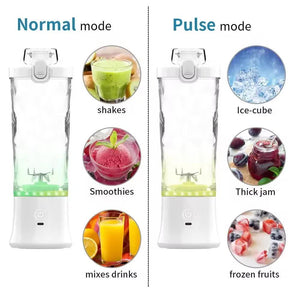 Juicer Cup | 600ml | Rechargeable | Ice Crushing & Fruit Blending | Large Capacity | White