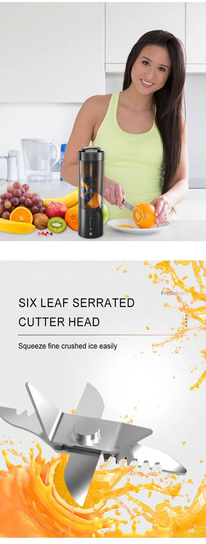 Pink Portable Juicer | Magnetic Charging | Fresh Juice Blender | Multifunctional | Ice Crushing | Fruit Mixer