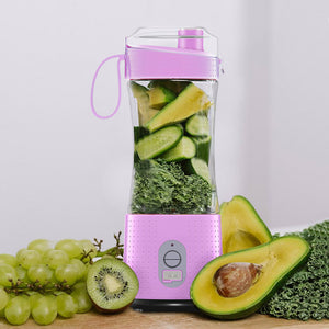 Purple Portable Mini Juicer | Rechargeable Electric Fruit Juicer Cup | Compact & Convenient