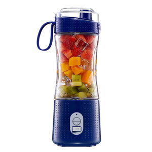Dark Blue Portable Mini Juicer | Rechargeable Electric Fruit Juicer Cup | Compact & Convenient