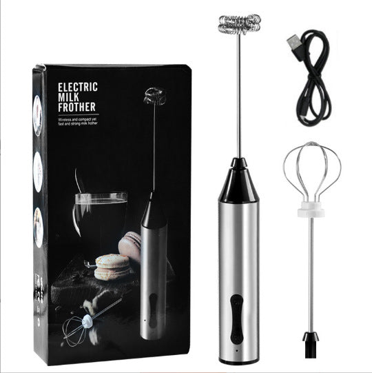 Rechargeable Electric Milk Frother | Handheld Foam Maker | Whisk for Milk, Coffee, & Baking