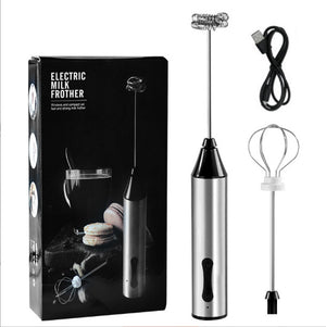 Rechargeable Electric Milk Frother | Handheld Foam Maker | Whisk for Milk, Coffee, & Baking