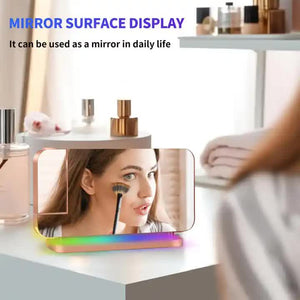 Black RGB LED Projection Alarm Clock | Multi-Color Night Light | Snooze Function