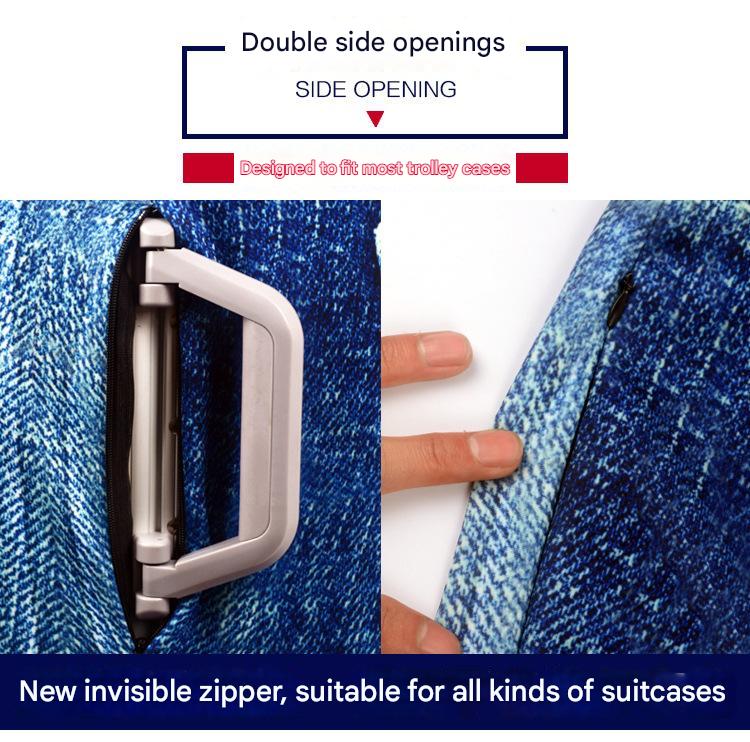 Luggage Cover | S | 18-20" | Elastic with Zipper | Scratch-Resistant Travel Protector