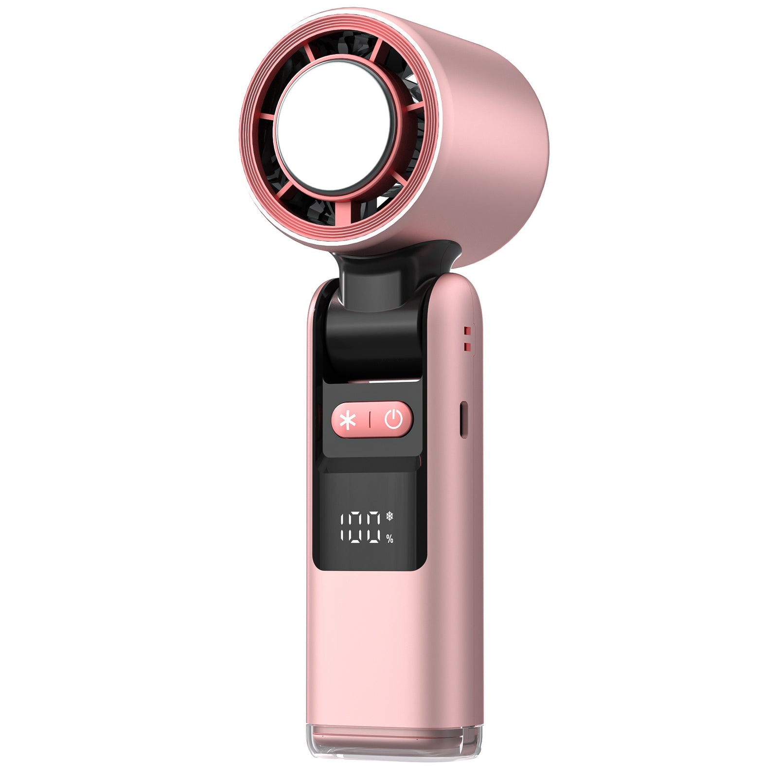 Pink Portable Handheld High-Speed Cooling Fan | Ideal for Outdoor Camping & Travel