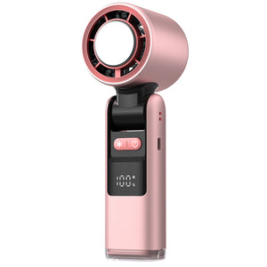 Pink Portable Handheld High-Speed Cooling Fan | Ideal for Outdoor Camping & Travel