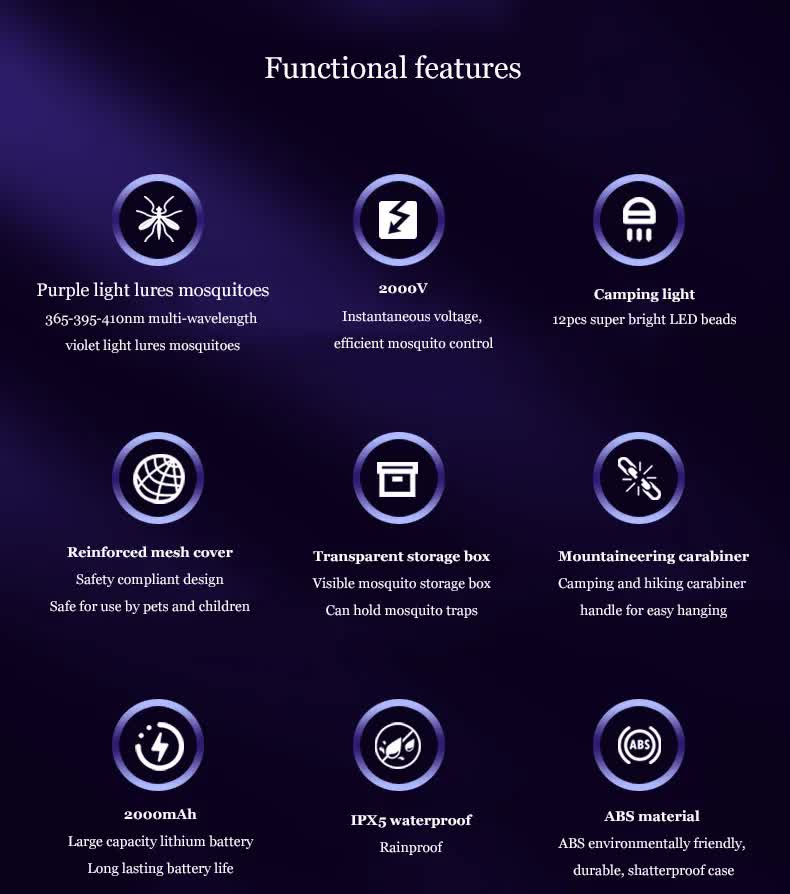 White 360° Electric Mosquito Killer Lamp | UV Light Insect Zapper | Digital Display | Indoor & Outdoor Use