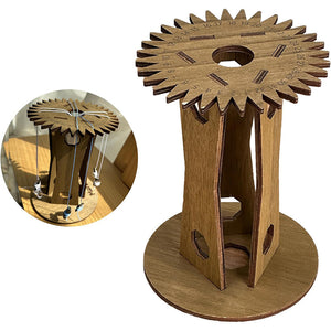 Wooden Kumihimo Marudai Stand | Craft Tool for Braiding & Cord Making