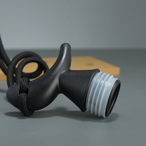 750ml Black Plastic Water Bottle | Chinese-Inspired Gourd Flask | Yin-Yang Design