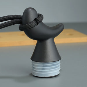 750ml Black Plastic Water Bottle | Chinese-Inspired Gourd Flask | Yin-Yang Design