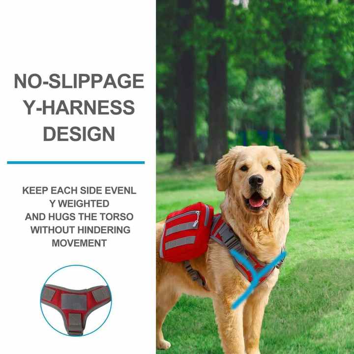 Black Dog Tactical Backpack Harness | Adjustable Fit | Outdoor Saddle Bag | Camouflage Design