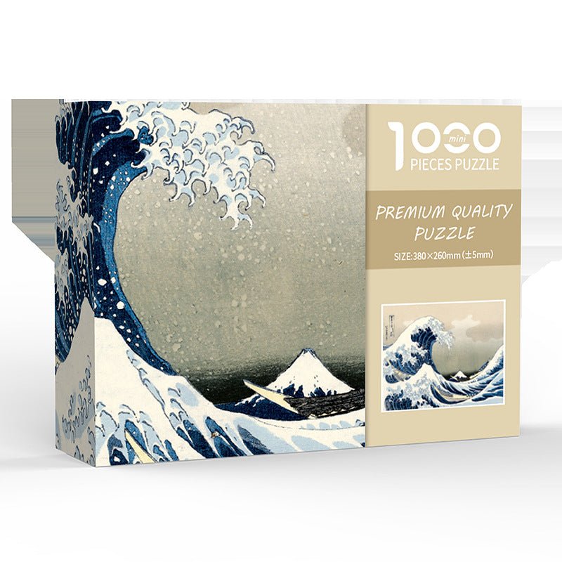 Kanagawa Uburi DIY 1000 - Piece Paper Puzzle | Creative Educational Toy for Family Fun