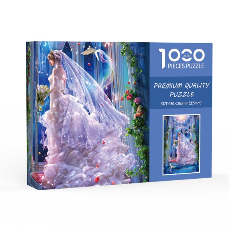Wedding Girl DIY 1000 - Piece Paper Puzzle | Creative Educational Toy for Family Fun