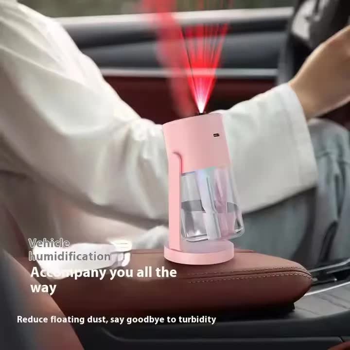 Pink Starry Night Projector Humidifier | Night Light | Romantic Mist Effect