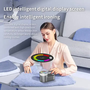 Portable Handheld Garment Steamer | Yellow | Mini Steam Iron | Compact Clothes Steaming Iron | Home & Dorm Use | Wrinkle Removal