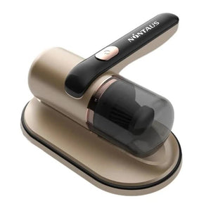 Portable UV Mattress Cleaner | Gold | Handheld Wireless Dust Mite Vacuum | UV Sterilizer for Bed, Fabric & Upholstery | Home Cleaning Tool