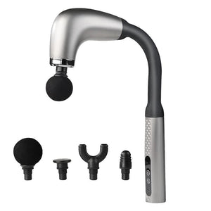 Silver Electric Elbow Fascia Gun for Body/Head Relief | Portable Silent Body Fatigue Reliever | Hot Selling Massager