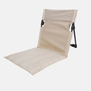Outdoor Folding Lawn Chair | White | With Backrest | Lightweight Portable Recliner | Camping, Beach & Park Use