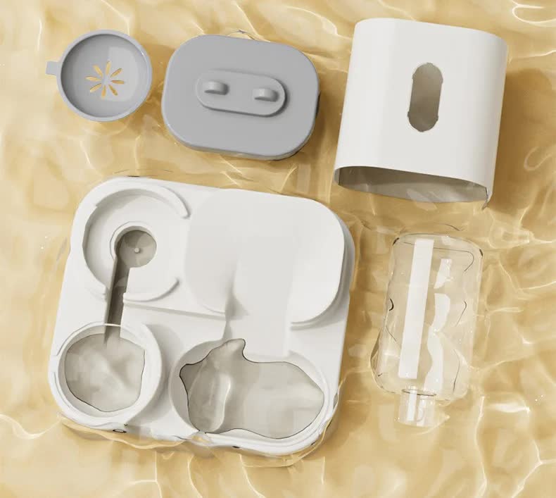 Yellow Automatic Pet Feeder and Water Dispenser | Smart Dog Bowl & Cat Feeder | Universal Pet Feeding Station | Electric Pet Water Fountain