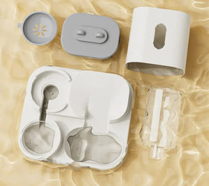 Yellow Automatic Pet Feeder and Water Dispenser | Smart Dog Bowl & Cat Feeder | Universal Pet Feeding Station | Electric Pet Water Fountain