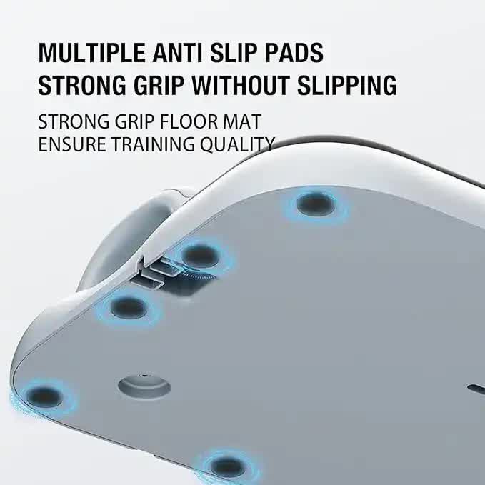 Grey 6-in-1 Multifunctional Fitness Board | Ab Wheel | Automatic Rebound | Fat Burning & Core Strengthening | Home Workout
