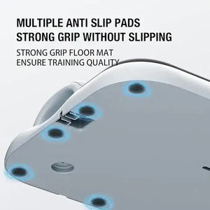 Grey 6-in-1 Multifunctional Fitness Board | Ab Wheel | Automatic Rebound | Fat Burning & Core Strengthening | Home Workout