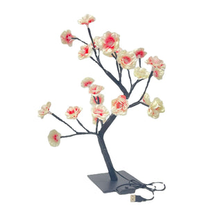 LED Rose Flower Tree Light with Detachable Base & USB Switch | Decorative Night Light for Home Décor