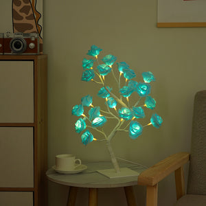 LED Rose Flower Tree Light with Detachable Base & USB Switch | Decorative Night Light for Home Décor