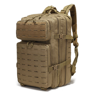 Khaki Outdoor Sports Backpack | Large Capacity Travel Commuter Bag | Waterproof & Multifunctional Design