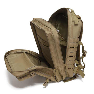 Khaki Outdoor Sports Backpack | Large Capacity Travel Commuter Bag | Waterproof & Multifunctional Design