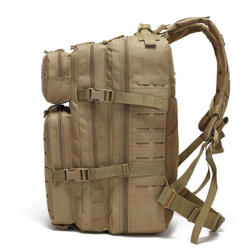 Khaki Outdoor Sports Backpack | Large Capacity Travel Commuter Bag | Waterproof & Multifunctional Design