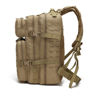 Khaki Outdoor Sports Backpack | Large Capacity Travel Commuter Bag | Waterproof & Multifunctional Design