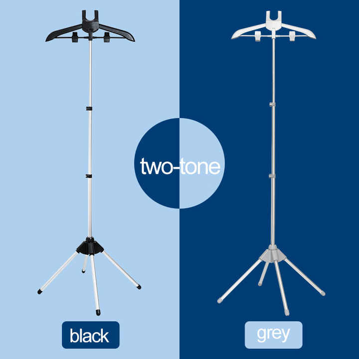 Black Adjustable Foldable Garment Steamer Stand | Independent Support for Home Use