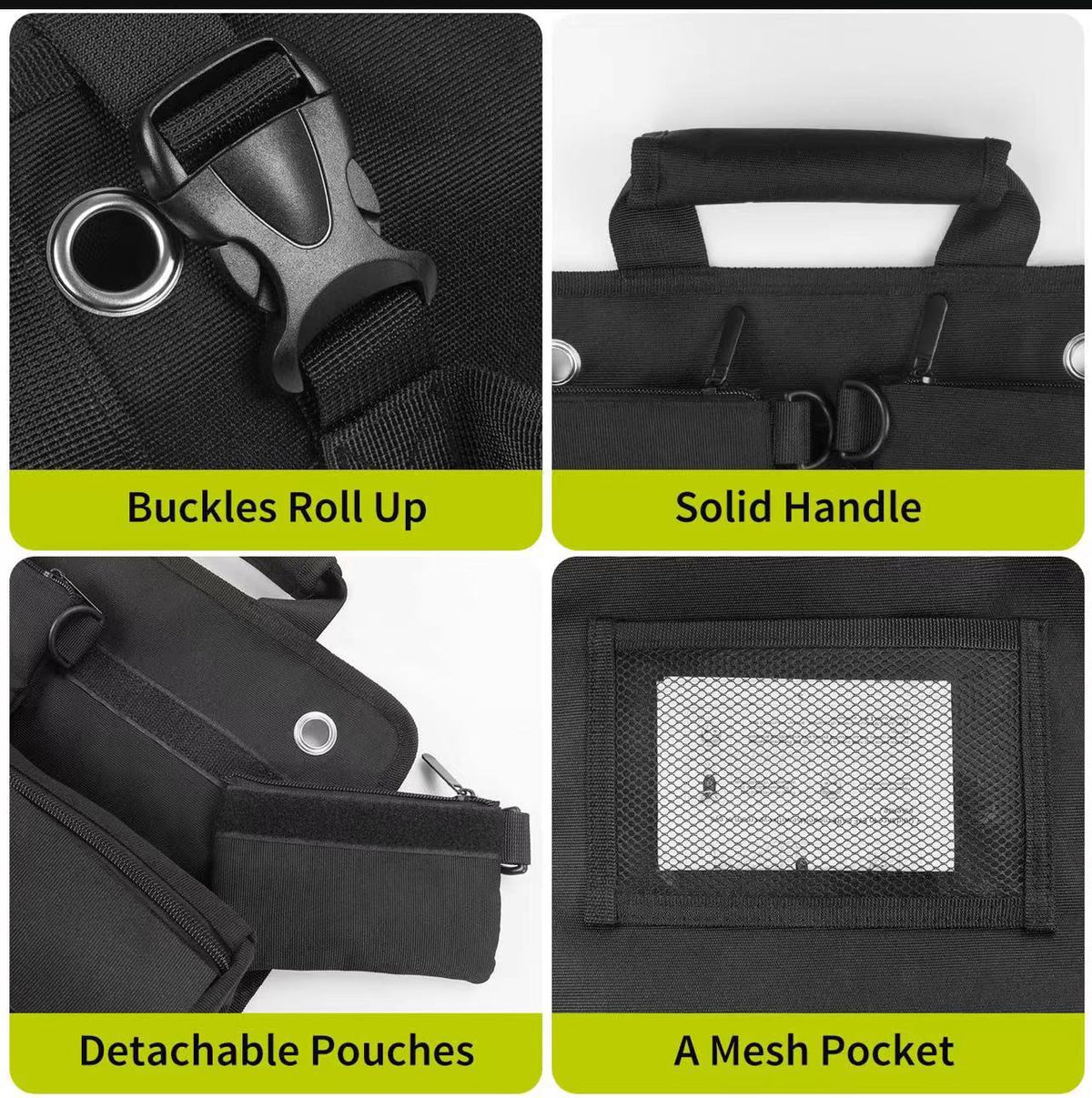 Car Tool Roll-Up Bag | Portable Electrician & Woodworking Tool Organizer | Multi-Pocket Storage