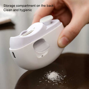 White Automatic Electric Nail Clipper & Grinder | Multi-Functional Safe Nail Trimmer for Adults & Kids