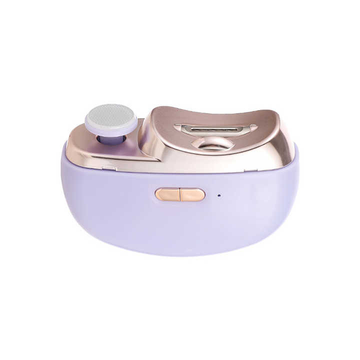 Purple Automatic Electric Nail Clipper & Grinder | Multi-Functional Safe Nail Trimmer for Adults & Kids
