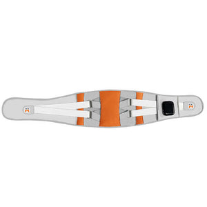 Grey & Orange Wireless Heated Waist Massager | Lumbar Support | Smart Back Pain Relief Device
