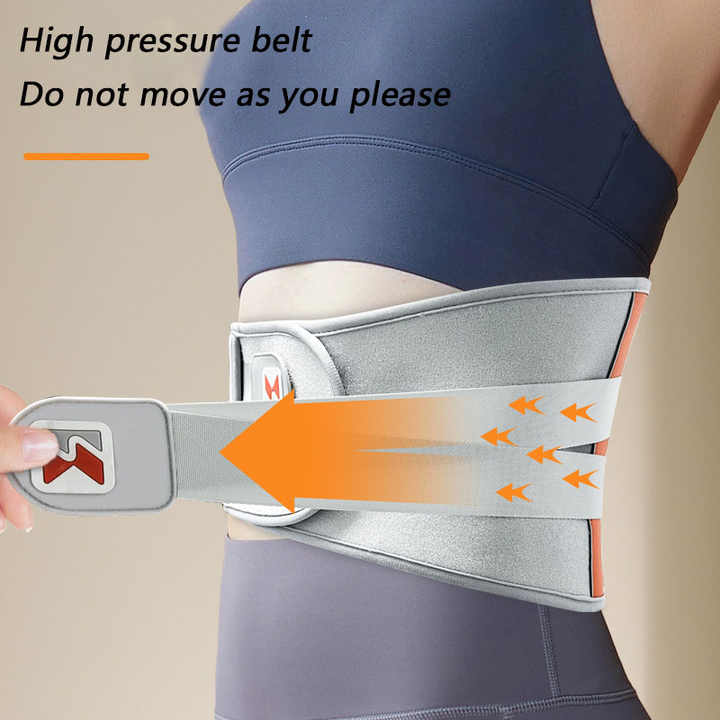 Dark Blue Wireless Heated Waist Massager | Lumbar Support | Smart Back Pain Relief Device