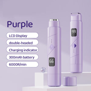 Purple Portable Wireless Electric Hair Remover | Dual-Head Rechargeable Mini Shaver for Women’s Sensitive Areas