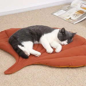2 Pcs Green Leaf Pet Sleeping Mat | Durable Dog Floor Pad | Cat Bed | Sleeping & Playtime