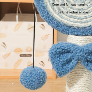 Red Durable Mushroom Cat Scratching Post | Anti-Slip | No Debris | Sofa Protection | Small Cats