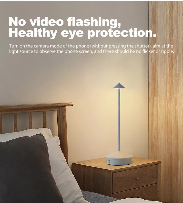 White Modern Minimalist Aluminum LED Mushroom Night Light | Creative Bedside Atmosphere Lamp for Dining Room & Bedroom